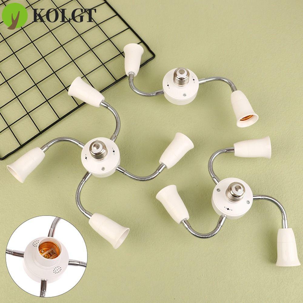 Bộ chia ổ cắm đèn KOLGT E27, Bộ chuyển đổi bóng đèn E27 sang E27 Bộ chuyển đổi giá đỡ đèn E27, bền v