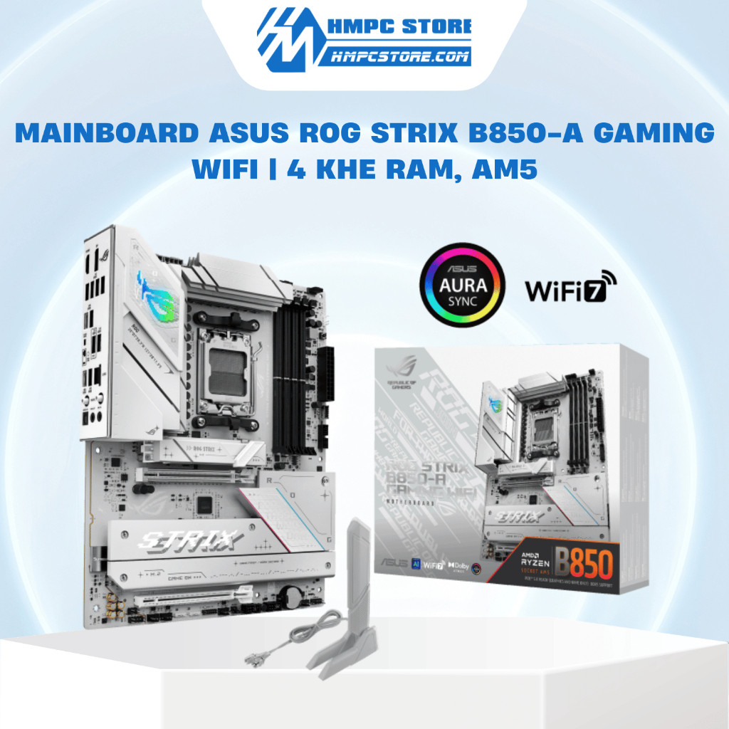 Mainboard Asus ROG STRIX B850-A Gaming WIFI | 4 khe ram, AM5, bảo hành 36 tháng
