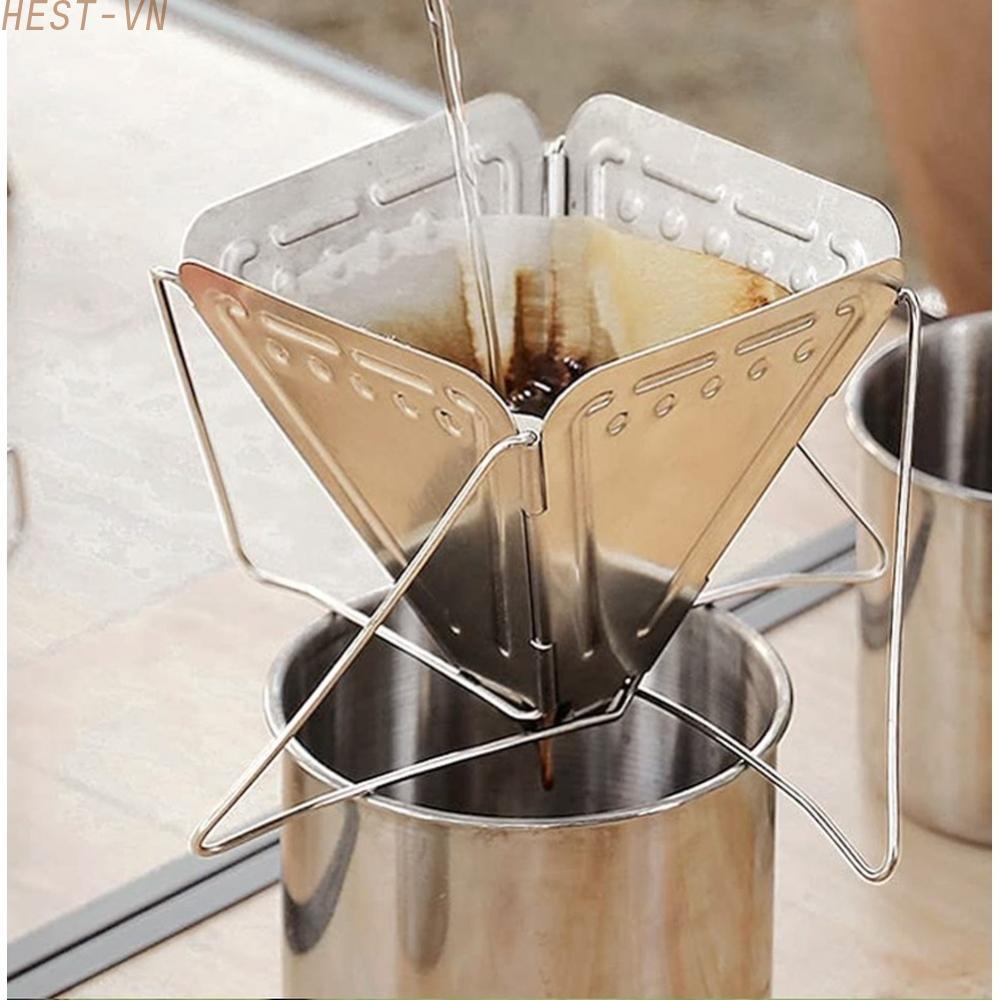 Coffee Drip Rack 304 Stainless Steel Construction Rust Resistant Material