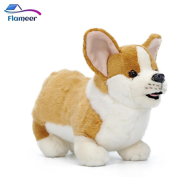 Corgi Đồ Chơi Nhồi Bông Fuzzy Corgi Thú Nhồi Bông Chó Dễ Thương Thực Tế Cho Trẻ Em, Phòng Ngủ, Mầm N