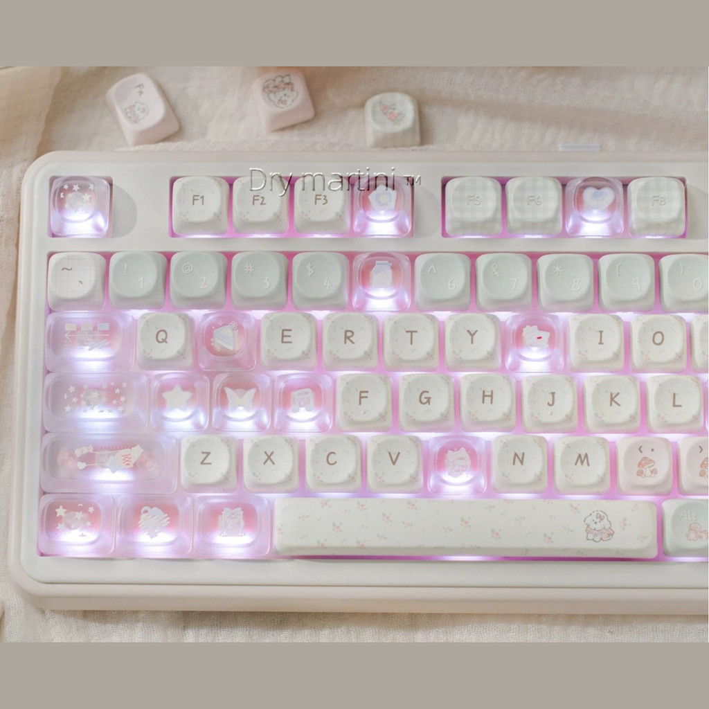 Trang trại bí ngô Keycap Cherry / MOA Profile 140 phím PBT Thuốc nhuộm năm mặt Thăng hoa Aula F75 F99 RK100 Phim hoạt hình dễ thương Keycaps Cơ vịt Con Nấm In hoa Keycap | BigBuy360 - bigbuy360.vn
