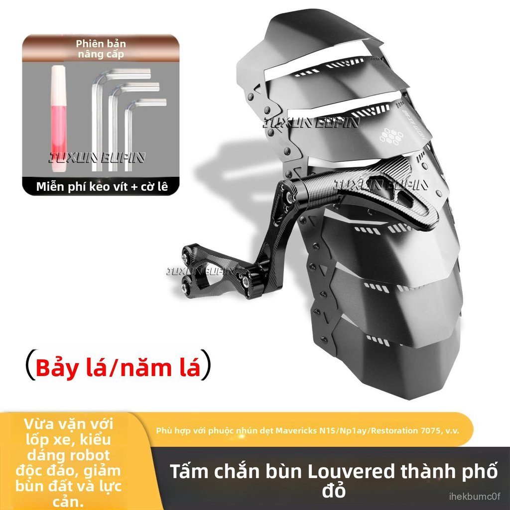 Chắn bùn sau nhôm 7075 cho xe máy điện Niu N1S Nplay thiết kế thể thao sắc nét