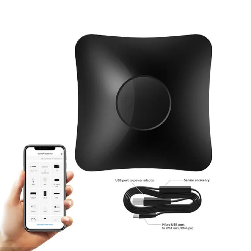 Phụ kiện cảm biến Broadlink RM4 PRO IR RF HTS2 wifi ĐA NĂNG REMOTE Tự động hóa nhà thông minh hoạt đ