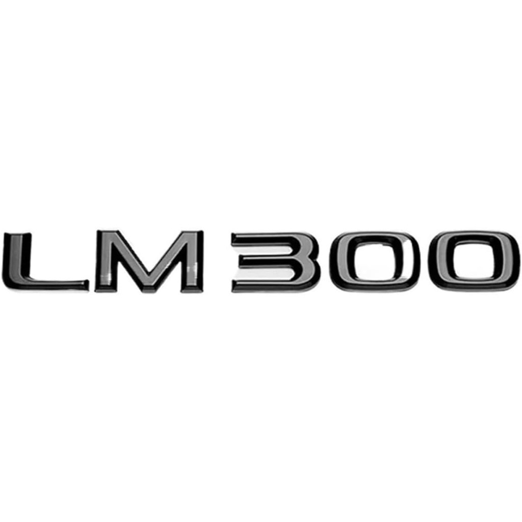 Bóng Đen 3D ABS Chữ Cái Số LM300 LM350 LM300h Biểu Tượng Thân Xe Ô Tô Logo Nhãn Dán Huy Hiệu Phụ Kiệ