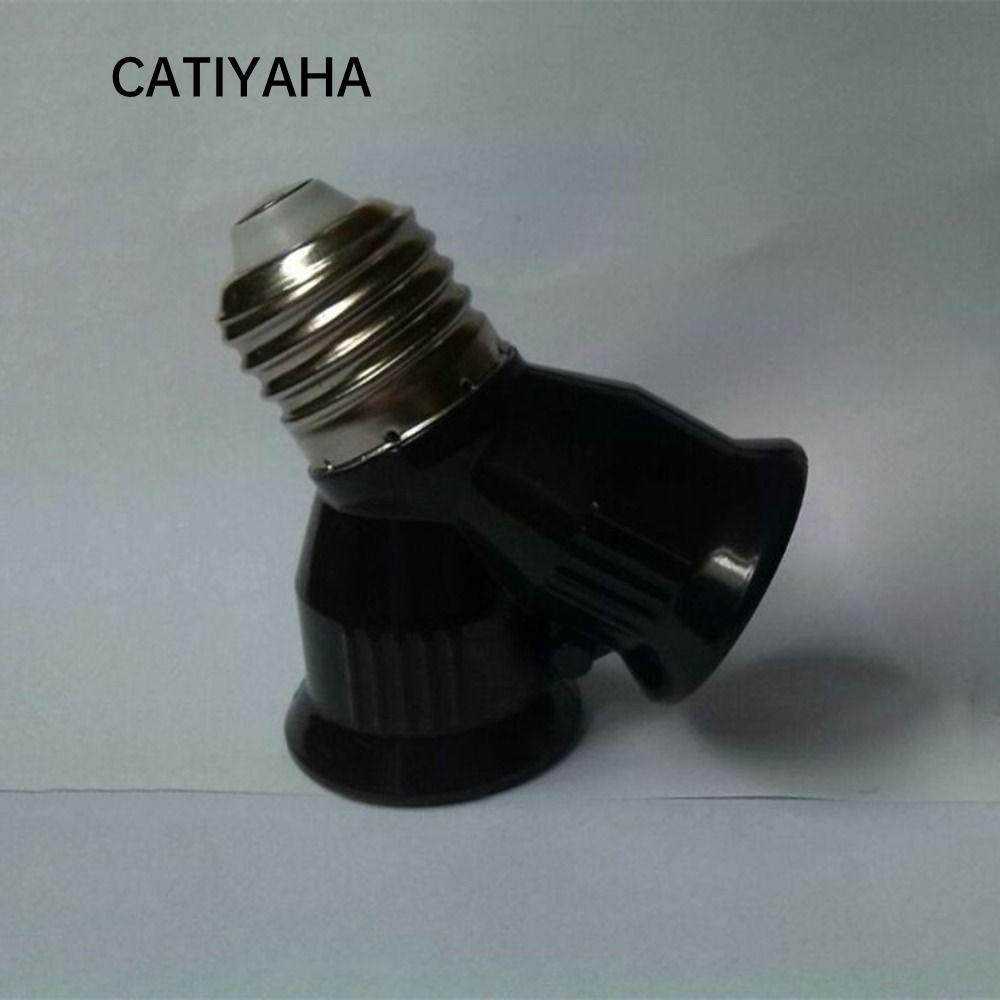 Ổ cắm bóng đèn CATIYAHA E27, PC chống cháy E27 ĐẾN 2E27, bền bỉ với bộ chuyển đổi đế LED cặp song si