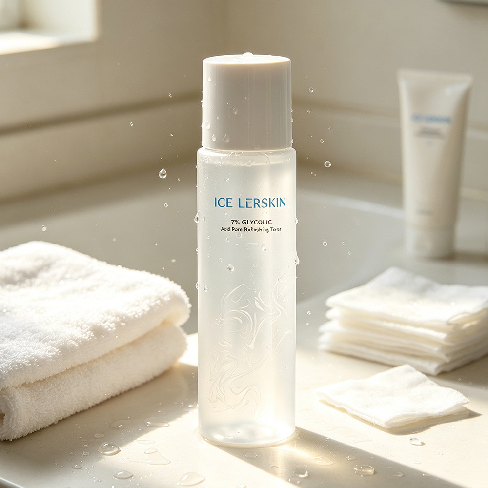 Glycolic Acid Refreshing Toner ICE LERSKIN, Mild Exfoliation, Balance Skin & Refine Pores