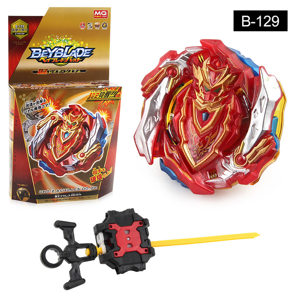B-X TOUPIE BEYBLADE Burst B129 Starter CHO-Z Achilles.00.Dm Super Z Takara Tomy với đồ chơi phóng