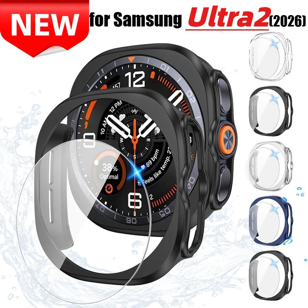 Kính + Ốp Lưng Cho Samsung Galaxy Watch Ultra2 47mm 2026 Ốp Lưng PC Cứng Cho Galaxy Watch Ultra2 Cov