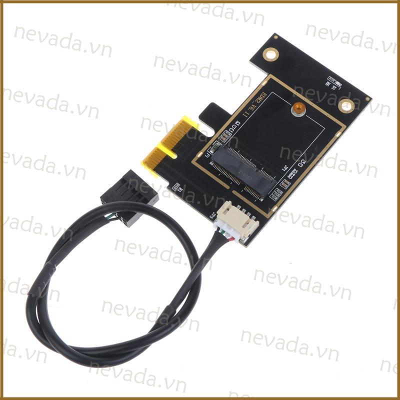 Nev ♕ cho M 2 Bộ chuyển đổi Wifi M2 Ngff cho Key A E sang PCI cho Express PCI-E 1X NGFF Hỗ trợ thẻ 2