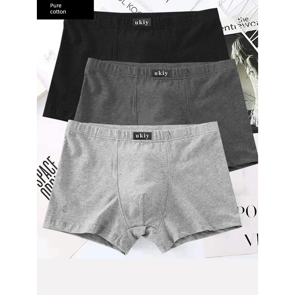 quần lót nam quần lót nam boxer Nam Nguyên Chất Cotton Quần Lót 100 Cotton Vải 2025 Phong Cách Mới D