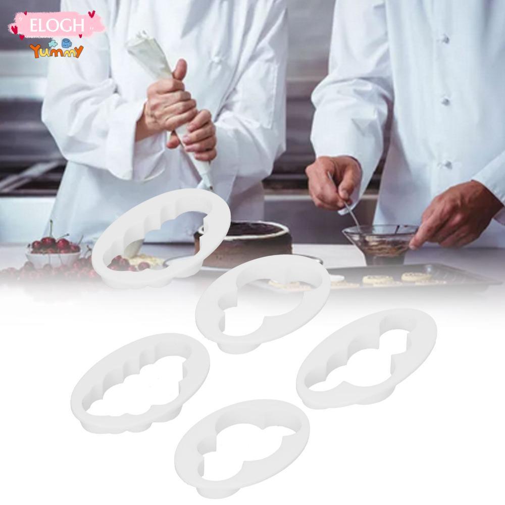 ELO11 10 Chiếc Clouds Cookie Cutter, Raised Cutter Walls Shape Clouds Shape Cookie Cutter Set, DIY H