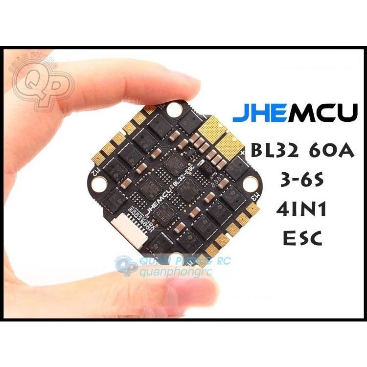 Mạch Điều Tốc JHEMCU BL32A60 60A 3-6S BLHeli 4in1 ESC 30x30