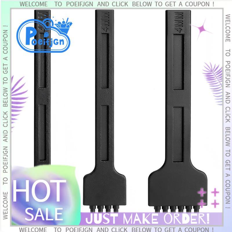 Bộ đục lỗ khâu da 3 miếng 4mm, 2 / 4 / 6 Lỗ đục lỗ viền cho đục may da