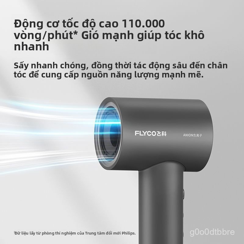 Máy sấy tóc Flyco FH6370 ion âm tốc độ cao bảo vệ tóc nhiệt độ không đổi sấy nhanh chính hãng