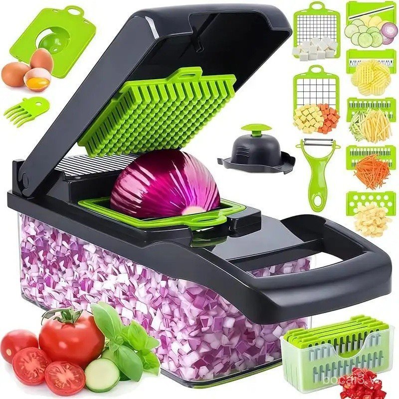 Vegetable Chopper and Slicer, Onion Chopper, Garlic Cutter - Versatile Cutting Tool for Food Prepara