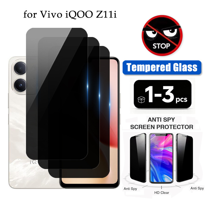 1-3 Chiếc Cho Vivo iQOO Z11i Kính Cường Lực Bảo Vệ Màn Hình Chống Gián Điệp Cho Vivo iQOO Z11 Z10 Tu