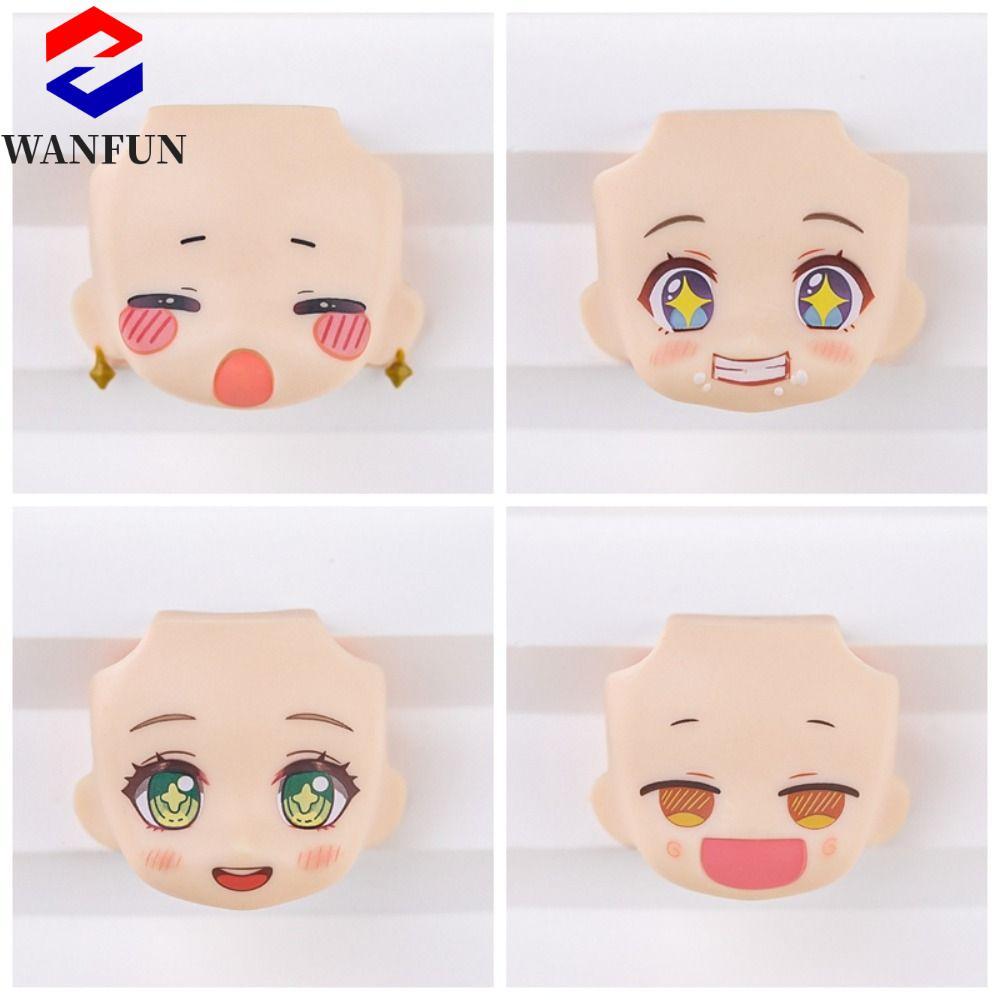 Mặt búp bê RADIANTEDGE OB11, Mặt thay thế búp bê 3D Decal Eyes Change Faces, 1 / 12 BJD Clay Man với
