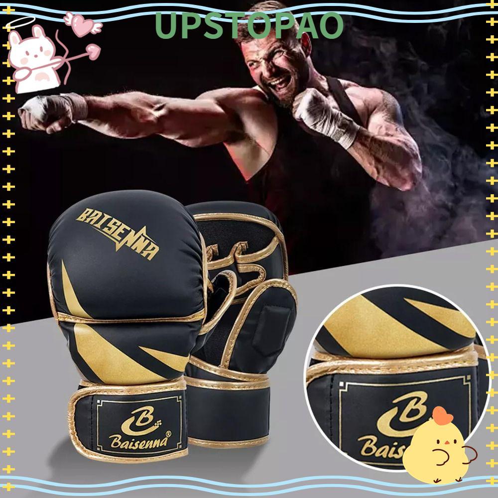 Găng Tay Đấm Bốc UPSTOPAO Cho Người Lớn, Găng Tay MMA Da PU Xốp Mật Độ Cao, Thời Trang Chuyên Nghiệp