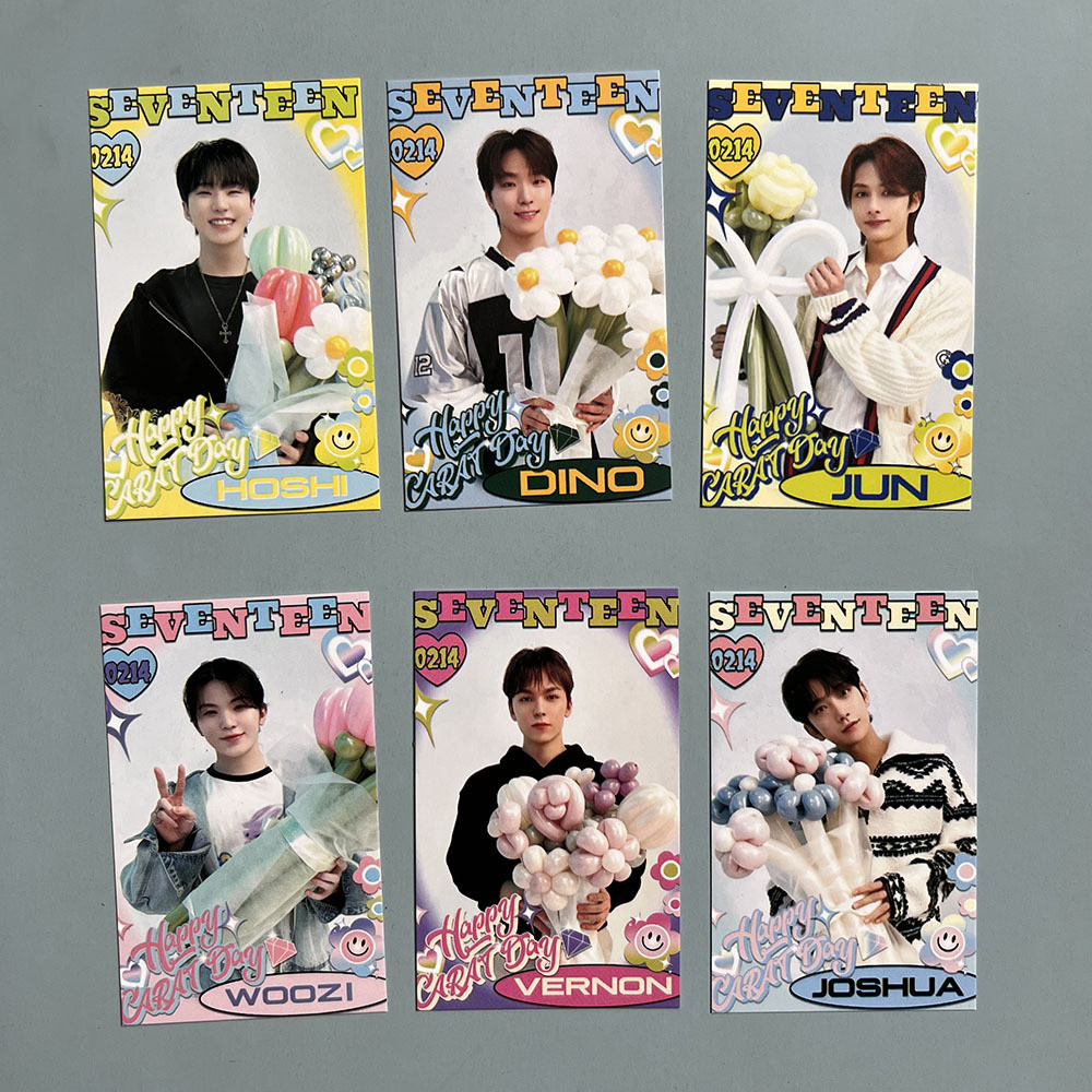 SEVENTEEN Kết hợp CARAT CARAT Hàng hóa Photocard Ngày lễ tình nhân Photocard MINGYU HOSHI
