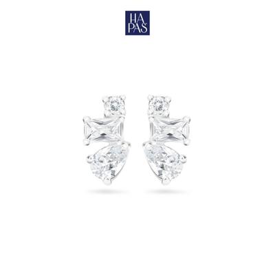 [BST SECOND CHAPTER] Bông Tai Pearie HAPAS JEWELRY Trang Sức Mạ Bạch Kim Đính Đá CZ Cao Cấp
