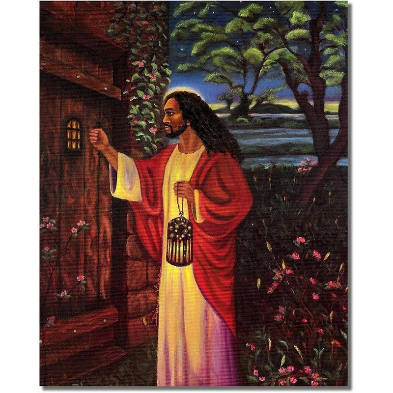 Poster in hình JESUS ĐEN đen Trang trí nội thất