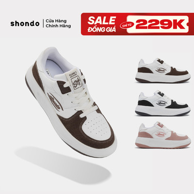 Giày Sneaker Nam Nữ Class 2 Thoải Mái, Nhẹ Êm Shondo Nhiều Màu