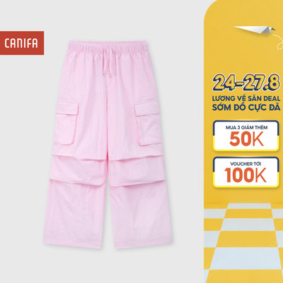 Quần gió bé gái CANIFA dáng parachute siêu nhẹ có túi hộp cá tính 1BP26C002