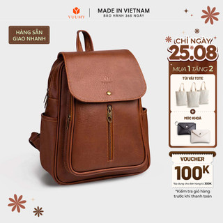 Balo Yuumy (Thời trang nữ basic đựng vừa A4 - Balo da YBA5) Bagsmart