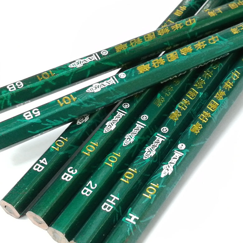 Chính Hãng Trung Quốc Bút Chì Trung Quốc 3B Bút Chì Trung Quốc 101 Tranh Phác Thảo Bút Chì 12 Chiếc 