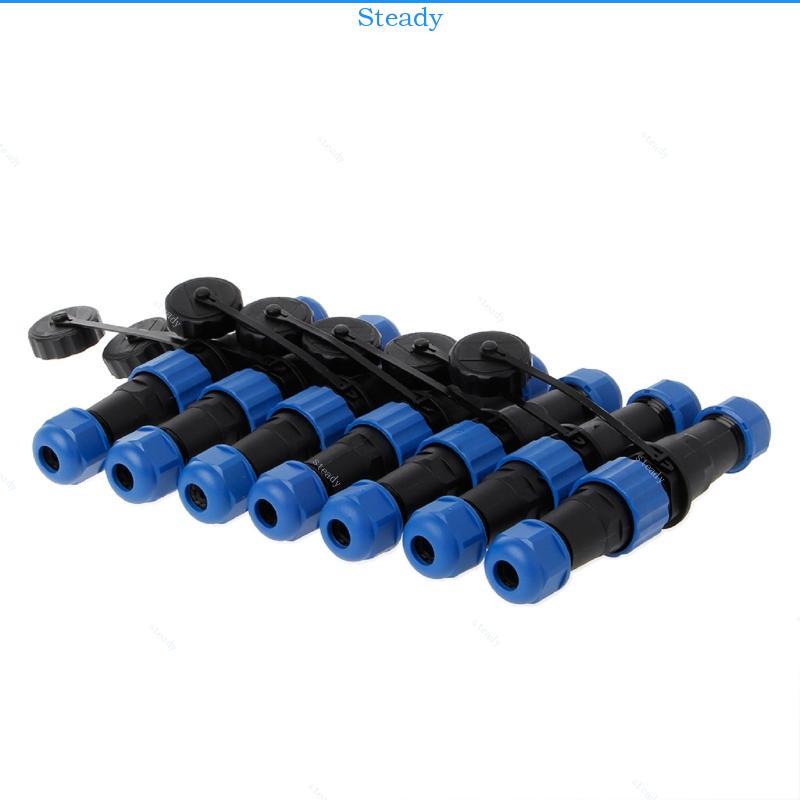 Steady SP16 Chống Thấm Nước Docking Connector 3 4 5 6 7 9 Pin IP68 Đầu Nối Cáp Nguồn Nam Cắm Và Nữ Ổ