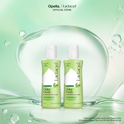 Bộ 2 chai Dung Dịch Vệ Sinh Phụ nữ Lactacyd Odor Fresh Ngăn Mùi 24H 150ml/chai