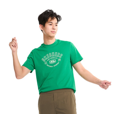Áo Thun Tay Ngắn Nam Skechers LifestylePhysicalAcademiaCollectionIconicShortSleeveTee-SL125M004-00AS Online Sale