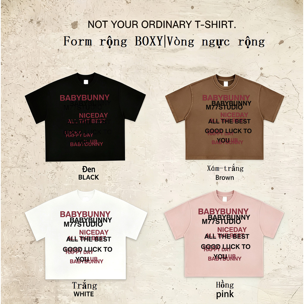COD✅ (Hồ Chí Minh)RTOML oversized t shirt woman BOXY áo thun mỹ chữ màu tương phản xếp chồng