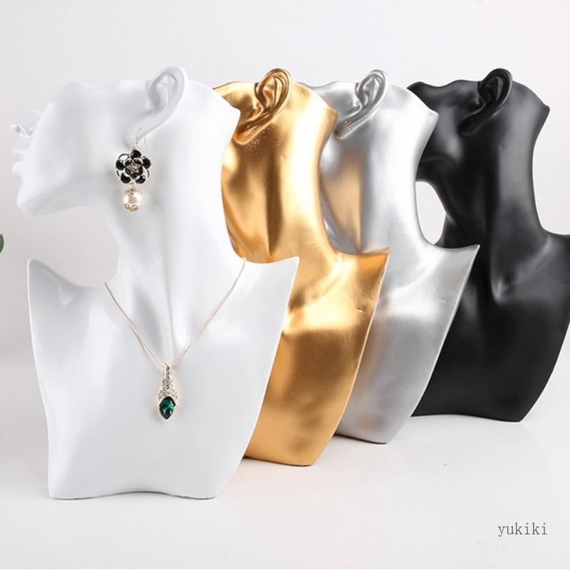 Kiki Vòng Cổ Bông Tai Mannequin Cho Đầu Đứng Bust Stand Model Store Trang Sức Displa