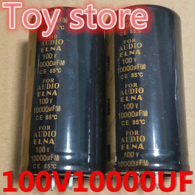 2 Tụ điện 100V 10000uF 35x70mm Bộ khuếch đại âm thanh bộ lọc âm thanh tụ điện 10000uF 100V