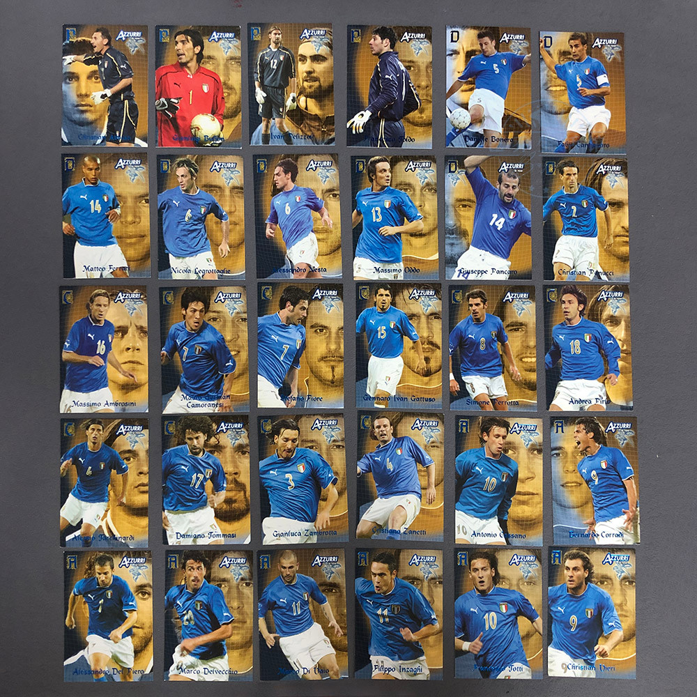 Panini Panini Panini 2004 Đội tuyển Ý AZZURRI Ngôi sao Cabu Von Inza Gibpierototi