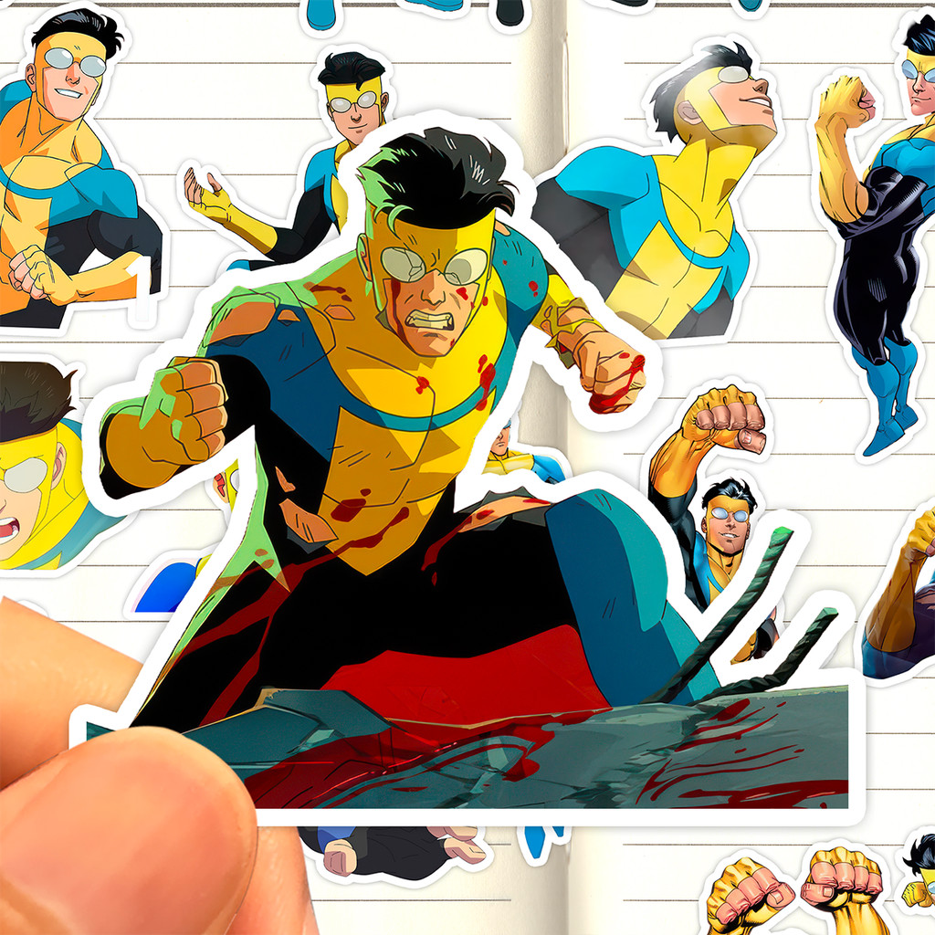 Invincible Sticker HD Chống Thấm Nước Hình Ảnh Mỹ Truyện Tranh Mark Grayson Bộ Sưu Tập Sổ Tay Dán Tr