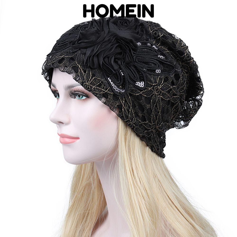 HOMEIN Mũ bảo hiểm Lady Cancer Chemo Hat Capped Toe Cap Turban