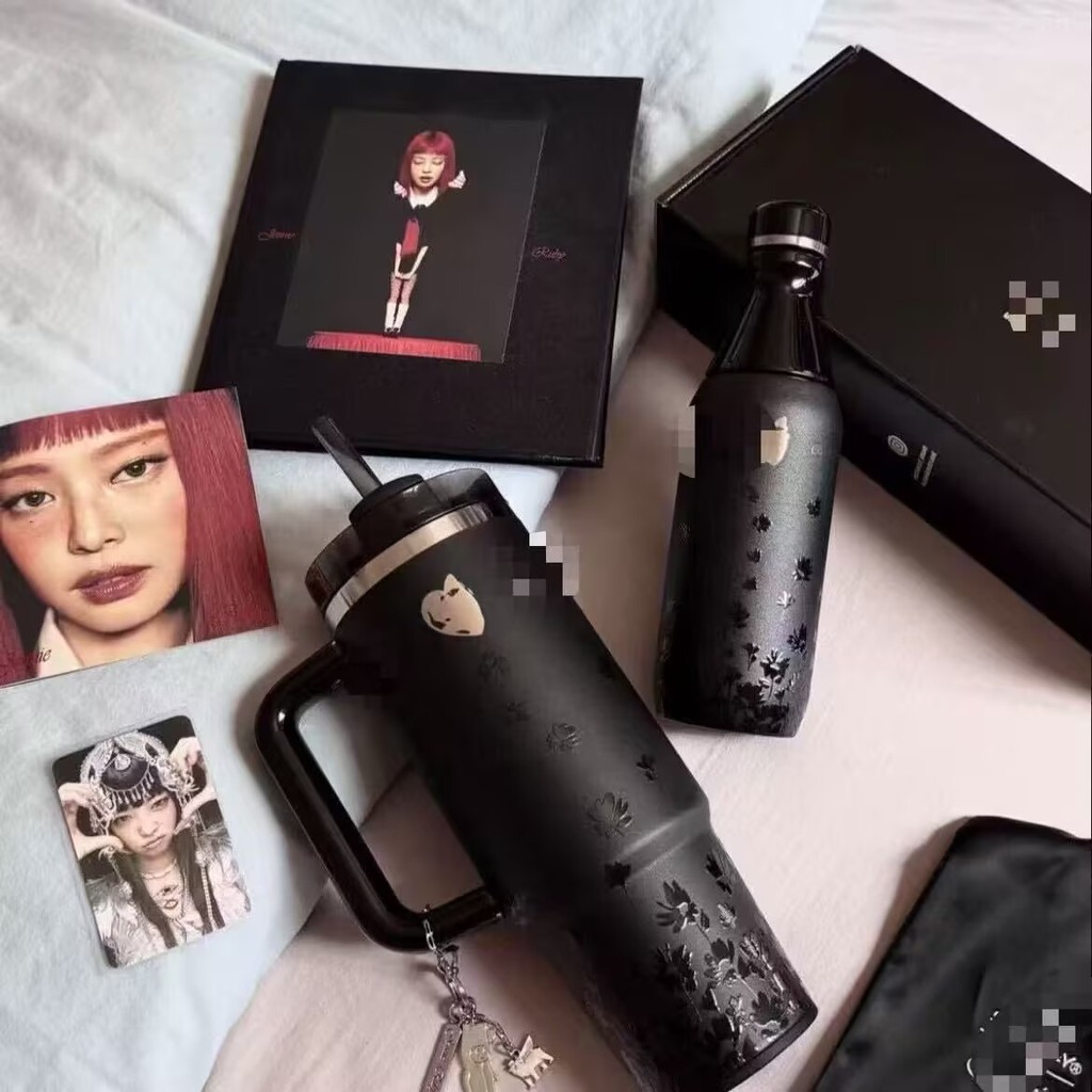 Hàng sẵn có Phong cách mới stanley x Jennie Đồng thương hiệu stanley Thermos Cup Công suất lớn Cách 