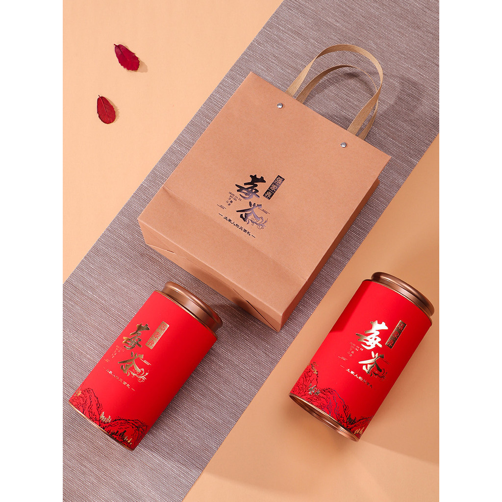 Mới Yongshun Berry Trà Mây Trà Lon Giấy Lon Rồng Đầu Bảo Quản Bao Bì Kín Lon Trà Berry Lon Hộp Quà T