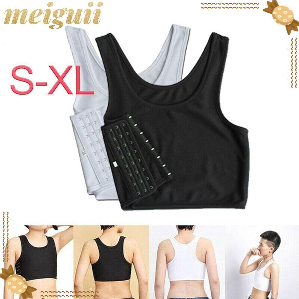 MEIGUII Áo Vest Quần Lót Ngực Shaper Ngực Chất Kết Dính Đồng Tính Nữ Tomboy