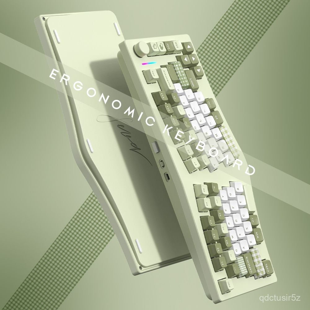 FEKER Alice75Khối nhôm hình dạng không đều RGB Bàn phím cơ học văn phòng không dây ba chế độ tùy chỉ