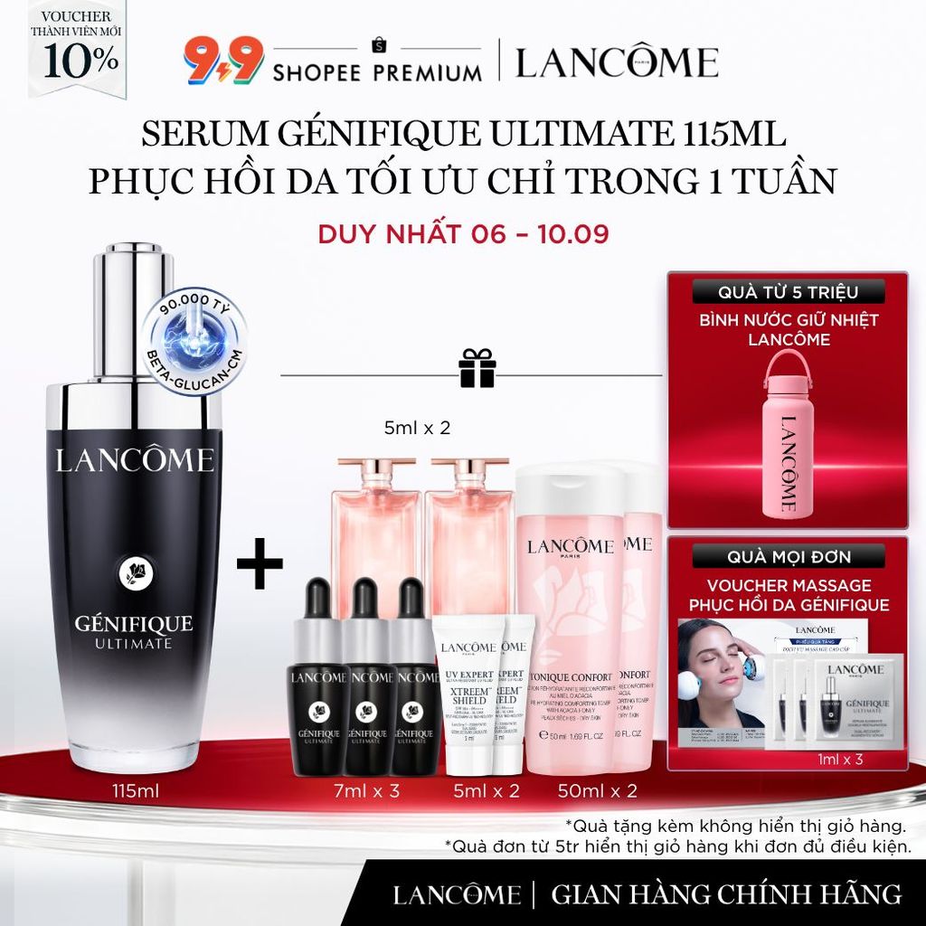Serum Phục Hồi Da Tối Ưu Trong 1 Tuần Lancome Genifique Ultimate 115ml