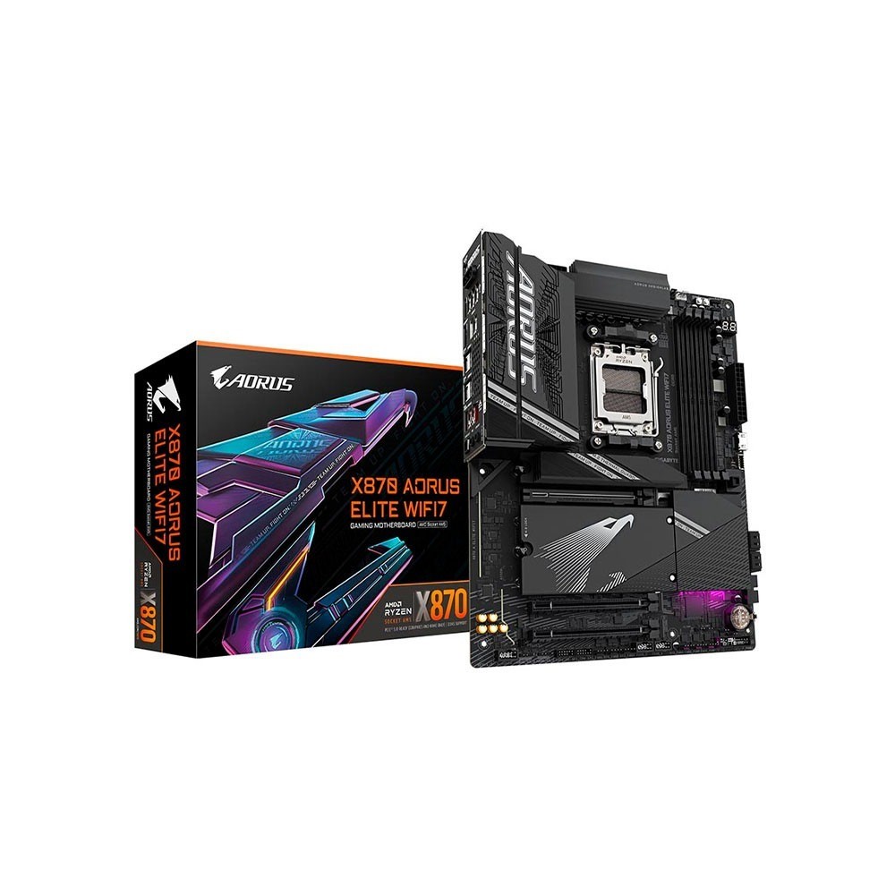 Mainboard GIGABYTE X870 AORUS ELITE WIFI7 DDR5 ATX Black New Chính Hãng BH 36 Tháng
