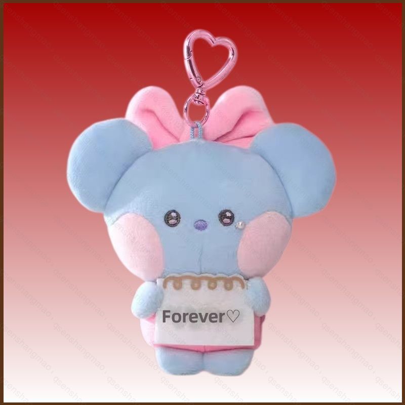 BTS BT21 Plushie minini I LOVE YOU MESSAGE SÁCH PLUSH KEYRING KPOP Merch Bag Charm