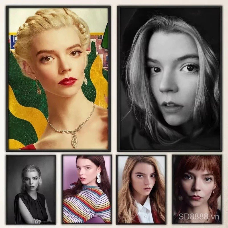 Người Nổi Tiếng Anya Taylor Joy Poster Vintage In Nghệ Thuật Nhà Tranh Phòng Tắm Nhà Bếp Thanh Tranh