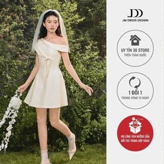 Đầm Lệch Vai Chân Đổ 1S60.2508K – Váy Ngắn Dự Tiệc, Đi Chơi, Đi Làm – Phong Cách Modern Romantic Thiết Kế Bởi JM Dress