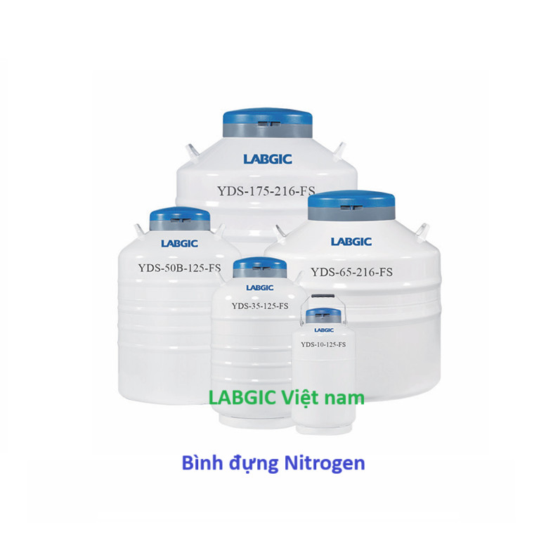 Bình Nitơ lỏng 10 Lít, Φ80, YDS-10-80S, Vỏ bình nito lỏng-Bình chứa khí nito lỏng TEKCO-Đức-Đoan