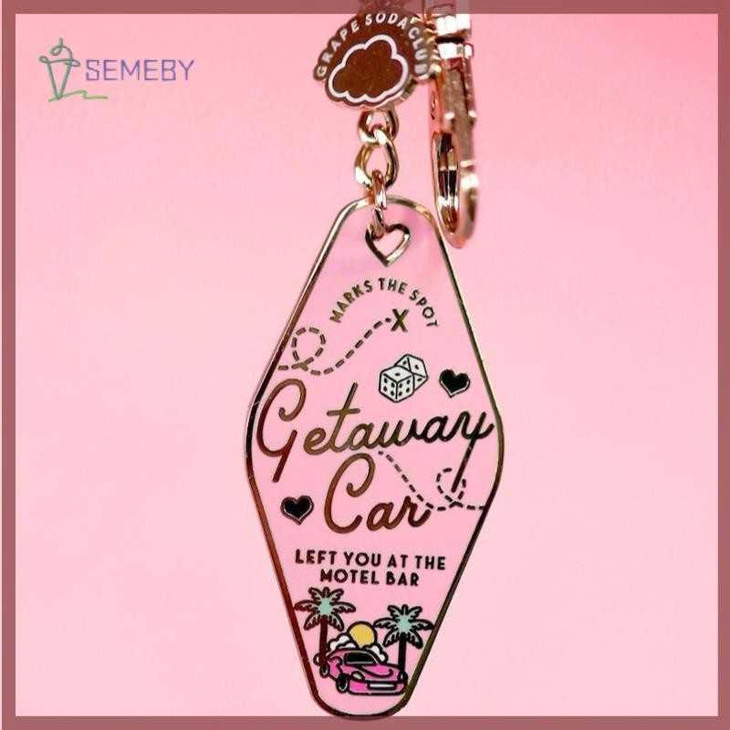 [SEMEBY] 1 Chiếc Taylor Swift Motel Escape Motel Móc Khóa Kim Loại Đơn Giản Phù Hợp Với Túi Phụ Kiện