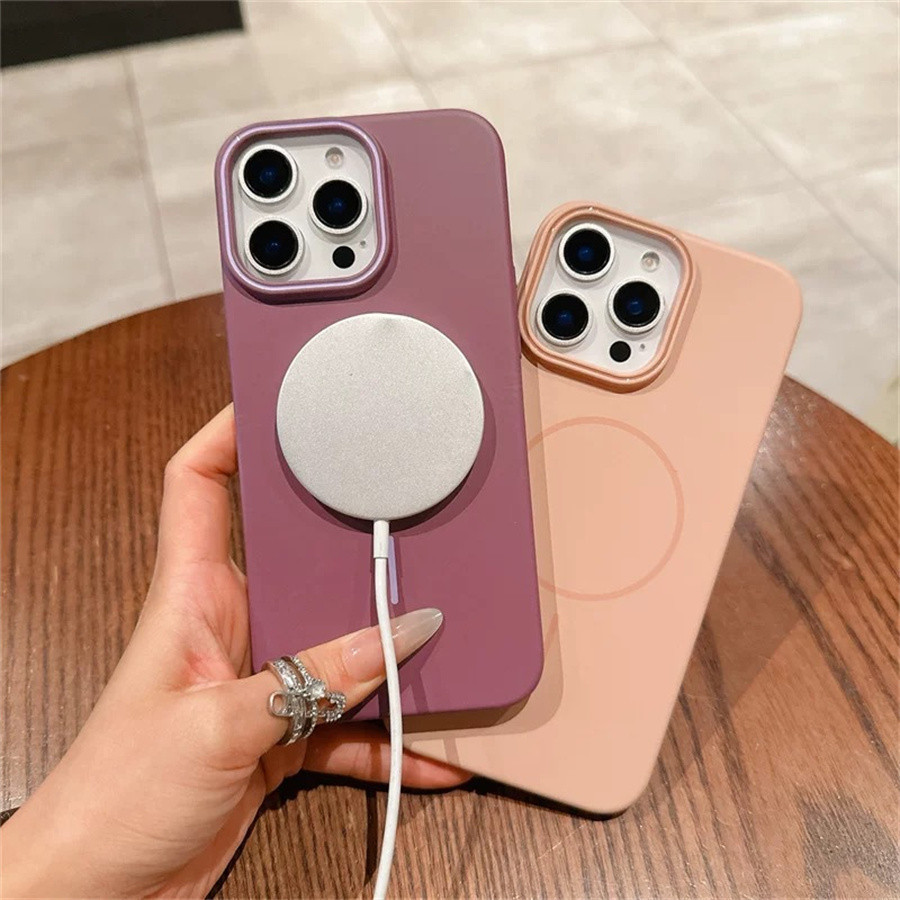 Ốp Điện Thoại Mờ Sạc Không Dây Từ Tính Cho OnePlus Ace Nord 5 4 2 CE5 CE4 CE3 CE2 Lite 5G Silicone P